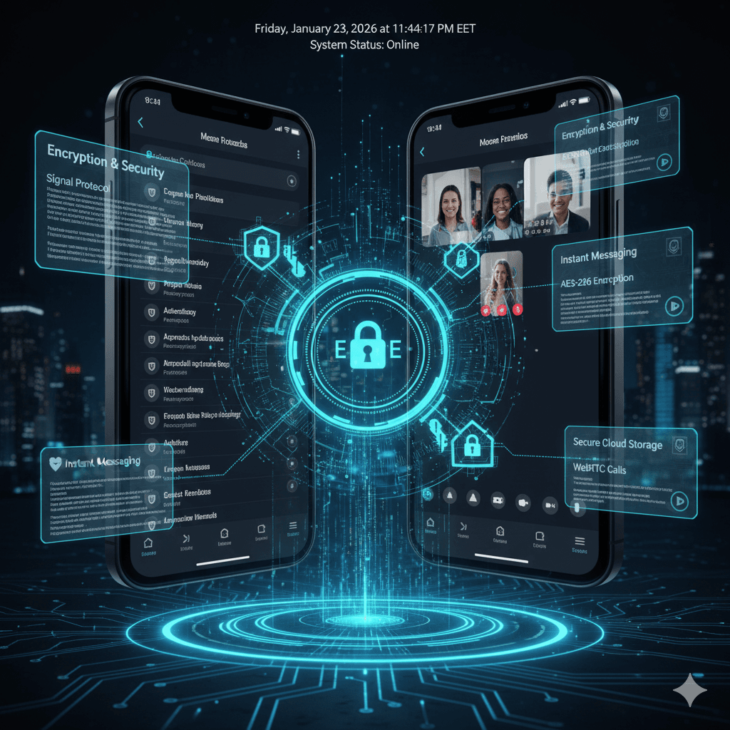 SELK secure communication platform illustration